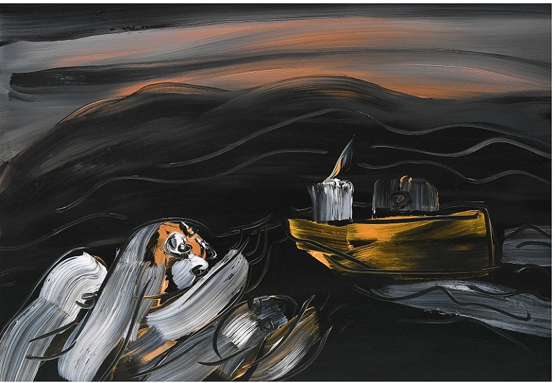 천개(天開)의 빛, 2017, Acrylic on canvas, 117×80cm